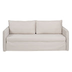 Sofa Beige Polyester Linen – Produktansicht 3