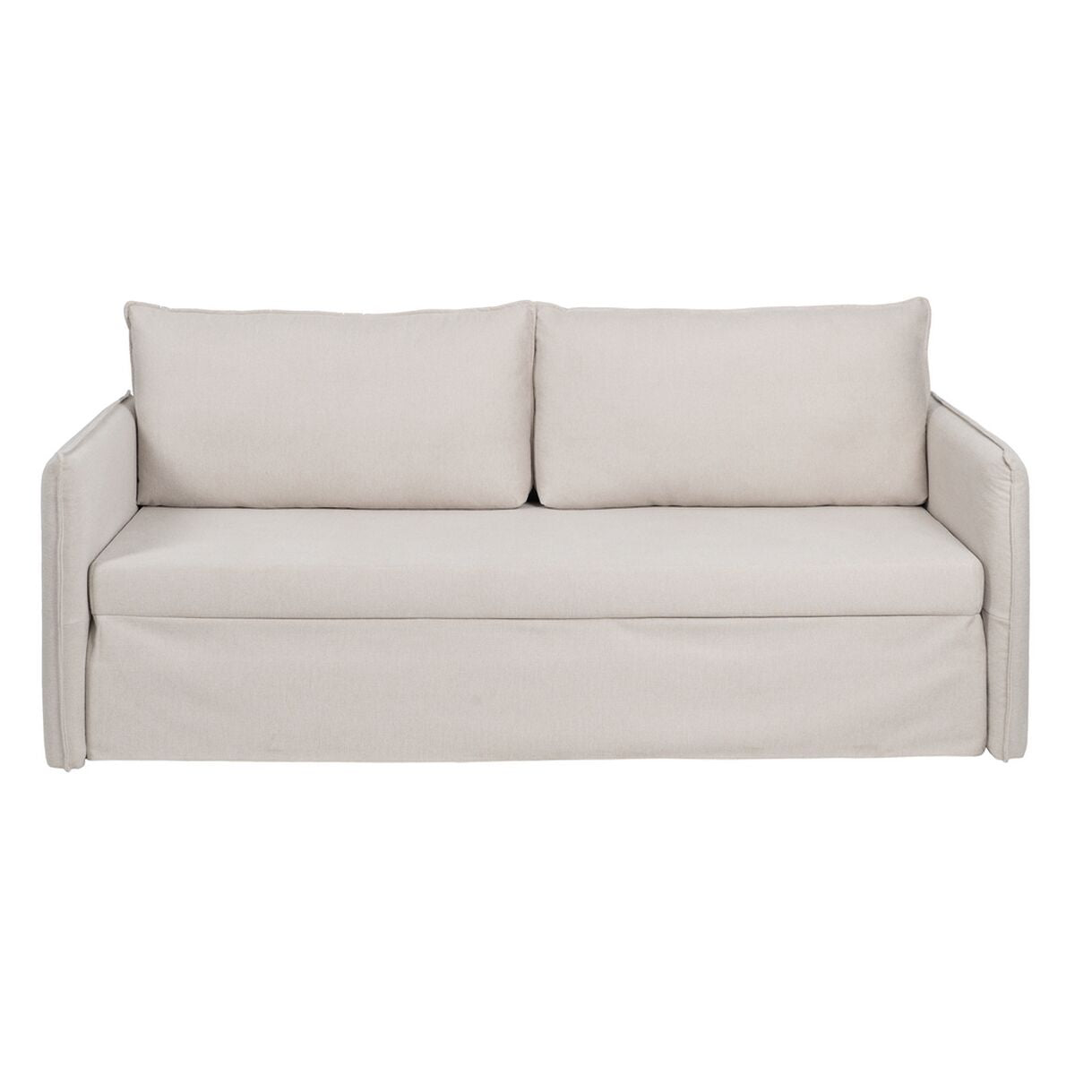 Sofa Beige Polyester Linen – Produktansicht 3