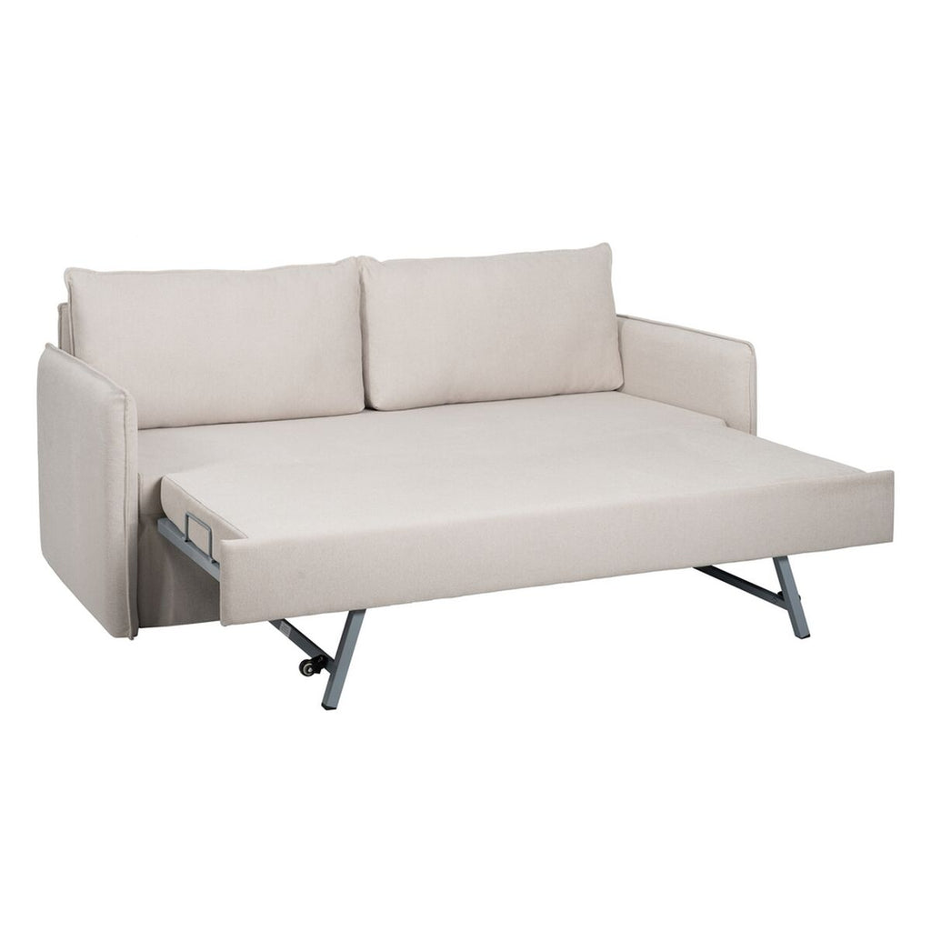 Sofa Beige Polyester Linen – Produktansicht 6