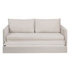 Sofa Beige Polyester Linen – Produktansicht 7
