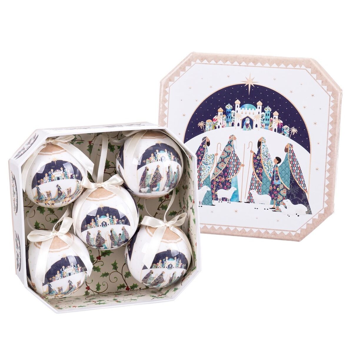 Weihnachtskugeln Mehrfarbig Polyfoam Three Kings – Produktansicht 1