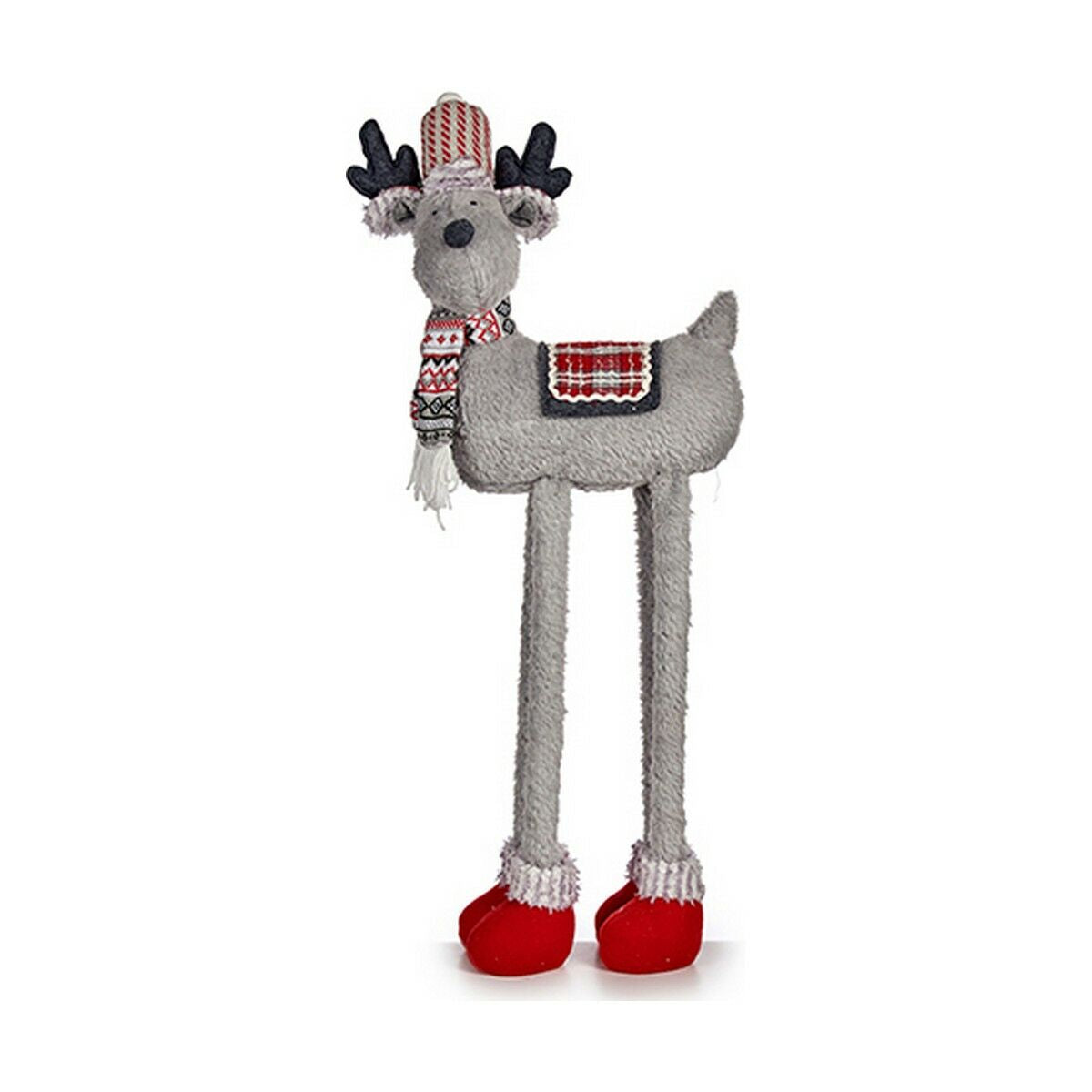 Christmas Reindeer Krist+ Weiß Rot Grau 1 m 23 x 55 x 49 cm – Produktbild 1