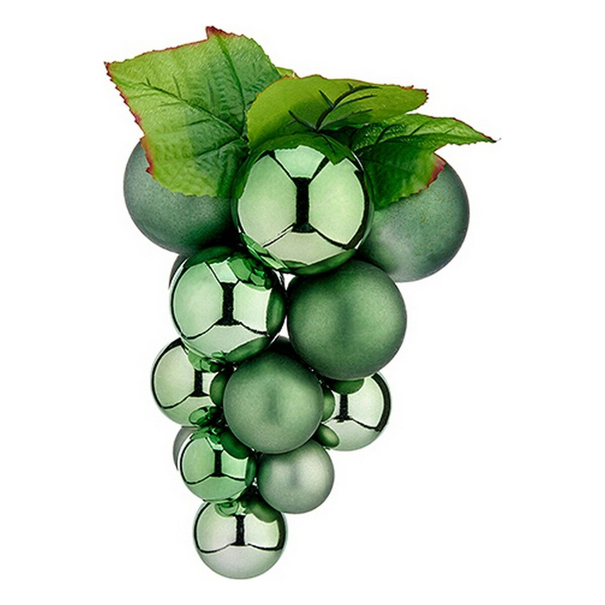 Christmas Bauble Krist+ Grün Kunststoff Grapes Small – Produktbild 1