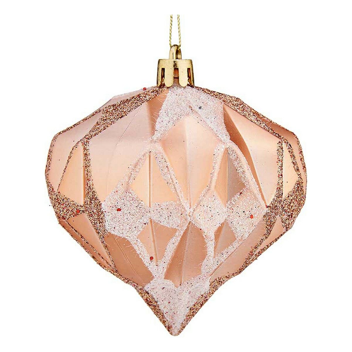 Krist+ Weihnachtskugeln 00894 Kupfer Kunststoff Diamant Ø 8 cm – Produktansicht 1