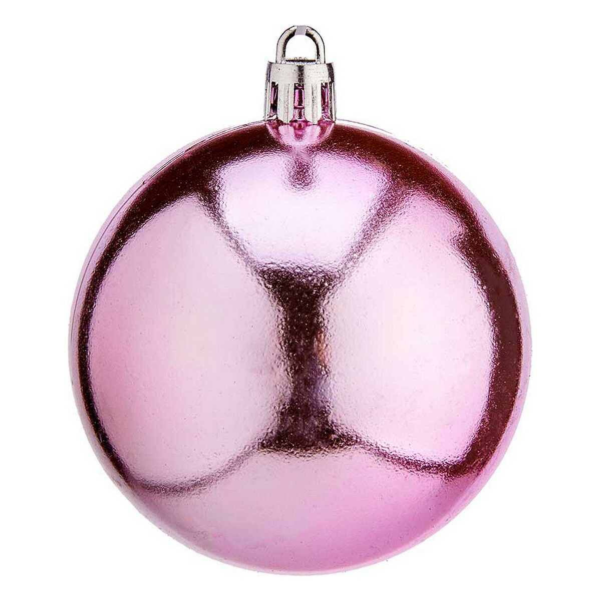 Christmas Baubles Krist+ K1912476-4 Rosa Kunststoff Ø 7 cm 12 Stück – Produktbild 1
