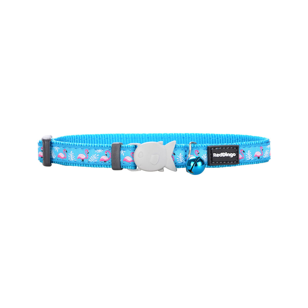 Cat Collar Rot Dingo Flamingo 20-32 cm Turquoise – Produktbild 1