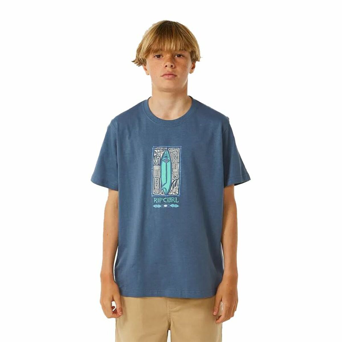 Kinder Kurzarm-T-Shirt Rip Curl Lost Island Blau – Produktbild 1
