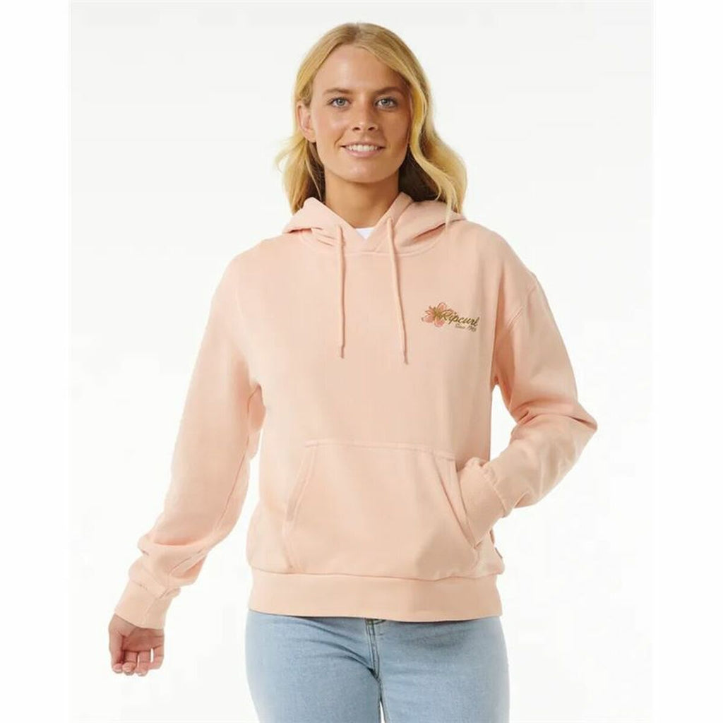 Rip Curl Damen-Hoodie Wild Bloom Gelb – Produktansicht 2