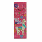 Gift Decor Wanduhr Llama – Lila – Produktansicht 3
