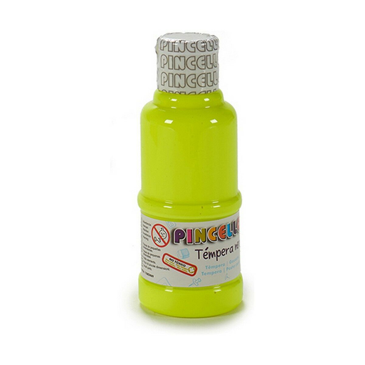 Pincello Temperafarbe Neon Gelb 120 ml – Produktansicht 1