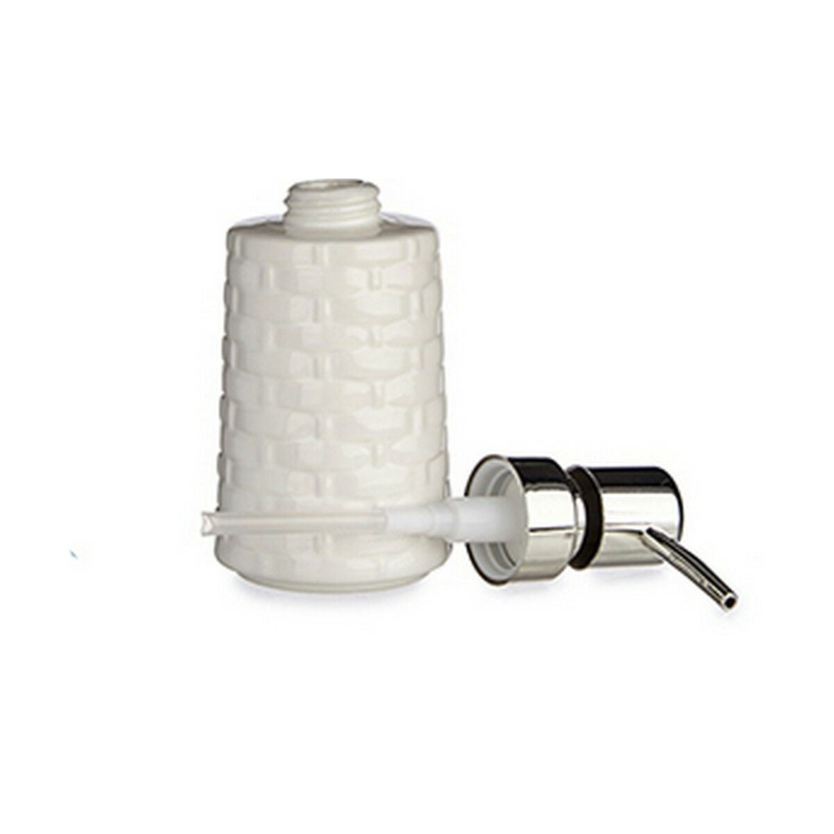 Berilo Soap Dispenser Weiß Silber Ceramic 150 ml – Produktansicht 2