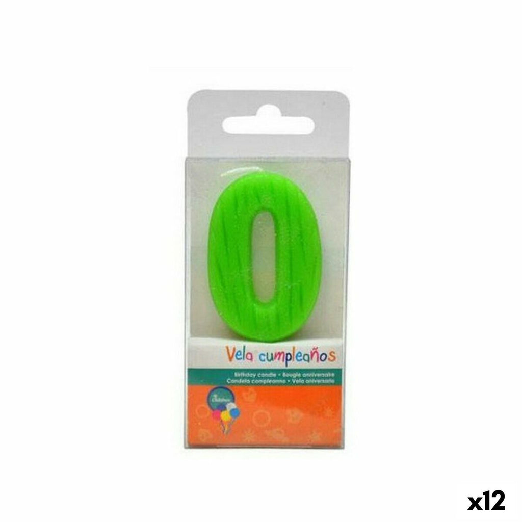 Kerze Birthday Number 0 – 1 x 8,5 x 4 cm – Produktansicht 1