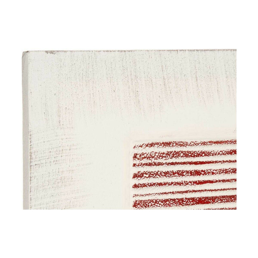 Gift Decor Leinwandbild Weiß Rosa Stripes mit relief – Produktansicht 3