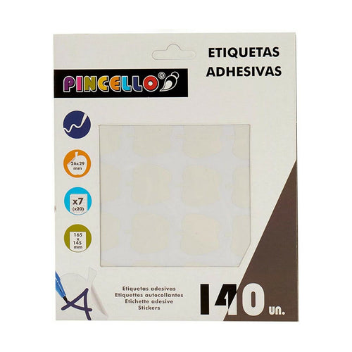 Adhesive labels Pincello Weiß 17 x 4 x 19 cm 22 x 49 mm Apple (12 Stück) – Produktbild 2