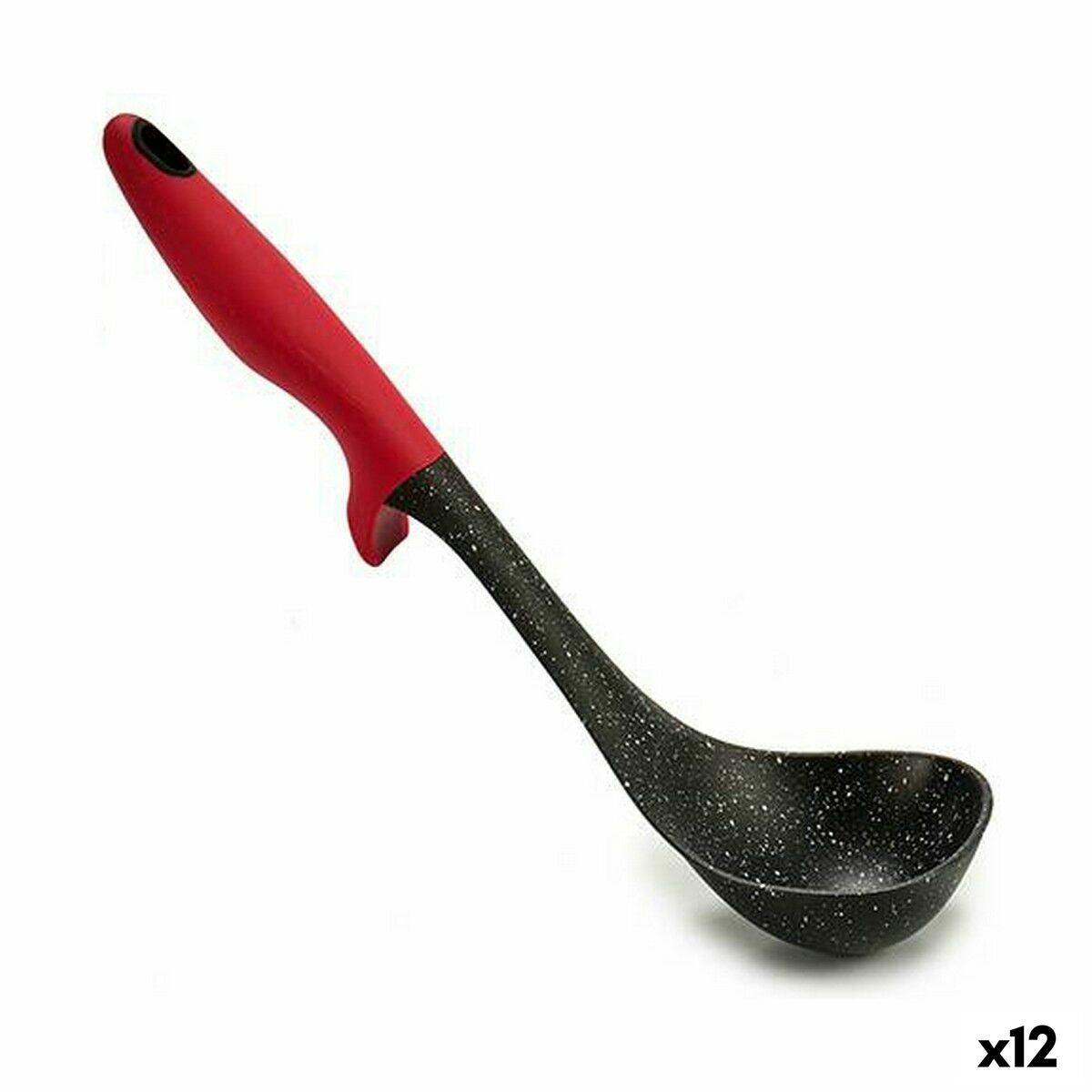 Ladle Schwarz Rot Nylon 7 x 30 x 9 cm (12 Stück) – Produktbild 1
