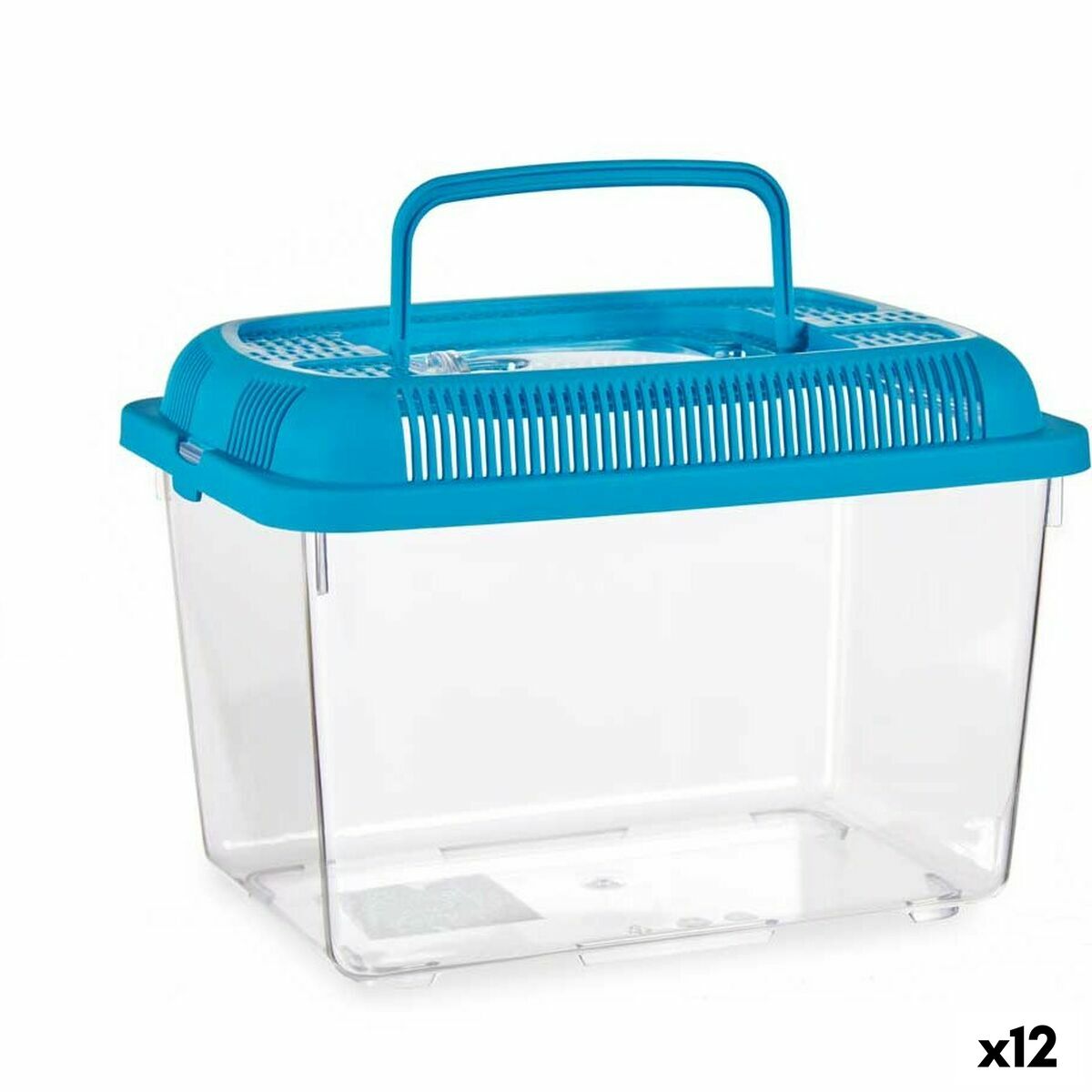 Fish tank Mascow Blau Kunststoff 3 L 17 x 16 x 24 cm With handle Medium (12 Stück) – Produktbild 1