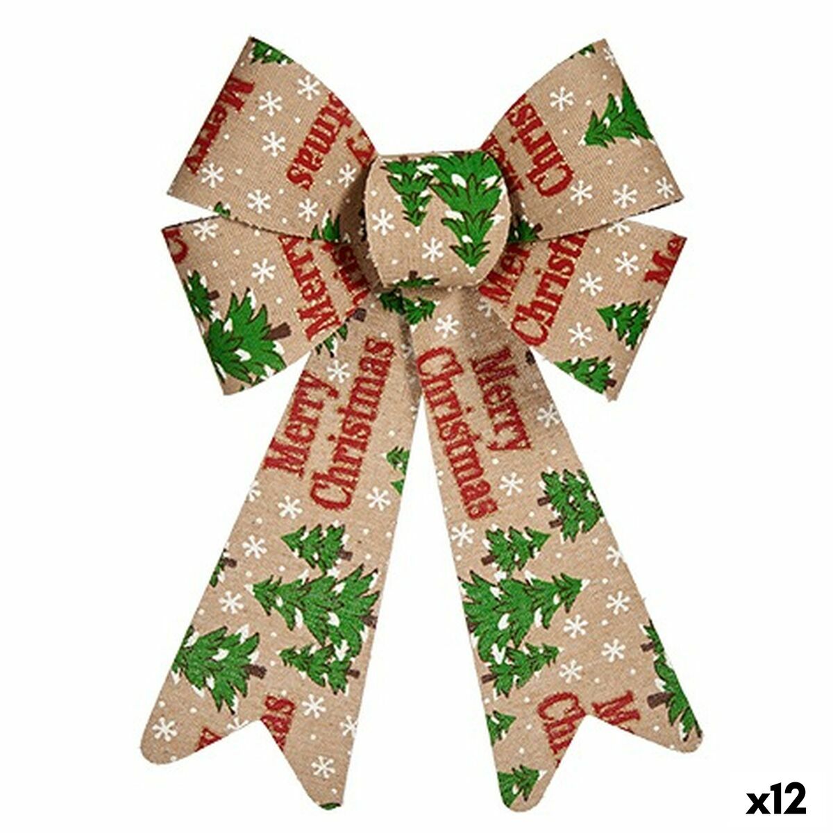 Lasso Krist+ Merry Christmas Mehrfarbig 16 x 24 x 4 cm Christmas bauble (12 Stück) – Produktbild 1