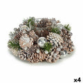 Krist+ Weihnachtskerze Halter Weiß Transparent Silber – Produktansicht 1