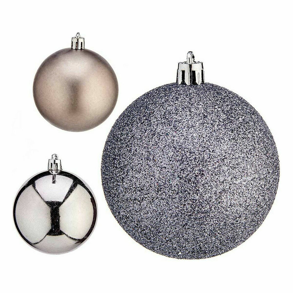 Krist+ Weihnachtskugel-Set Silber Kunststoff Ø 7 cm – Produktansicht 2