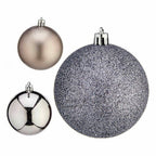 Krist+ Weihnachtskugel-Set Silber Kunststoff Ø 7 cm – Produktansicht 2