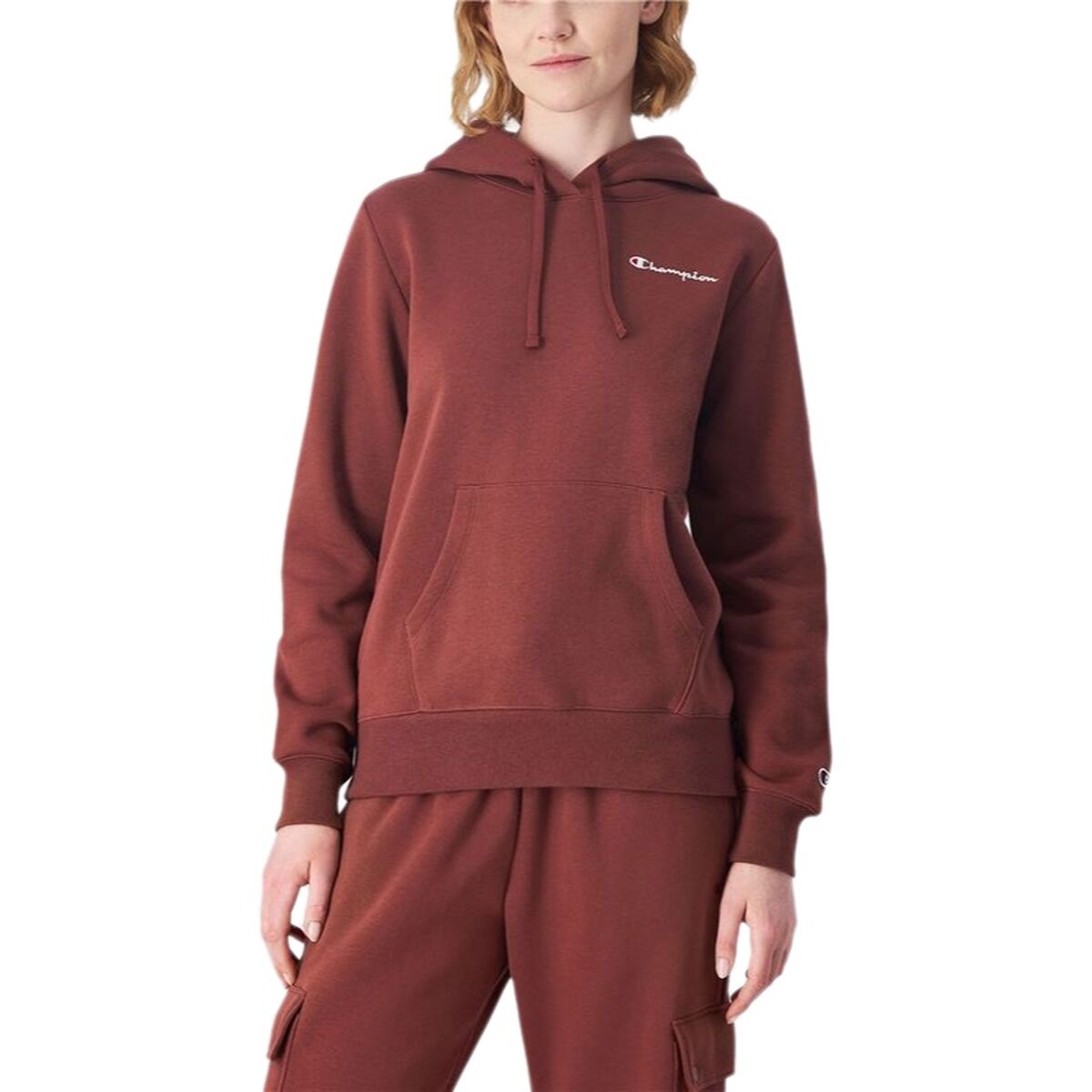 Damen Hoodie Champion Braun – Produktbild 1