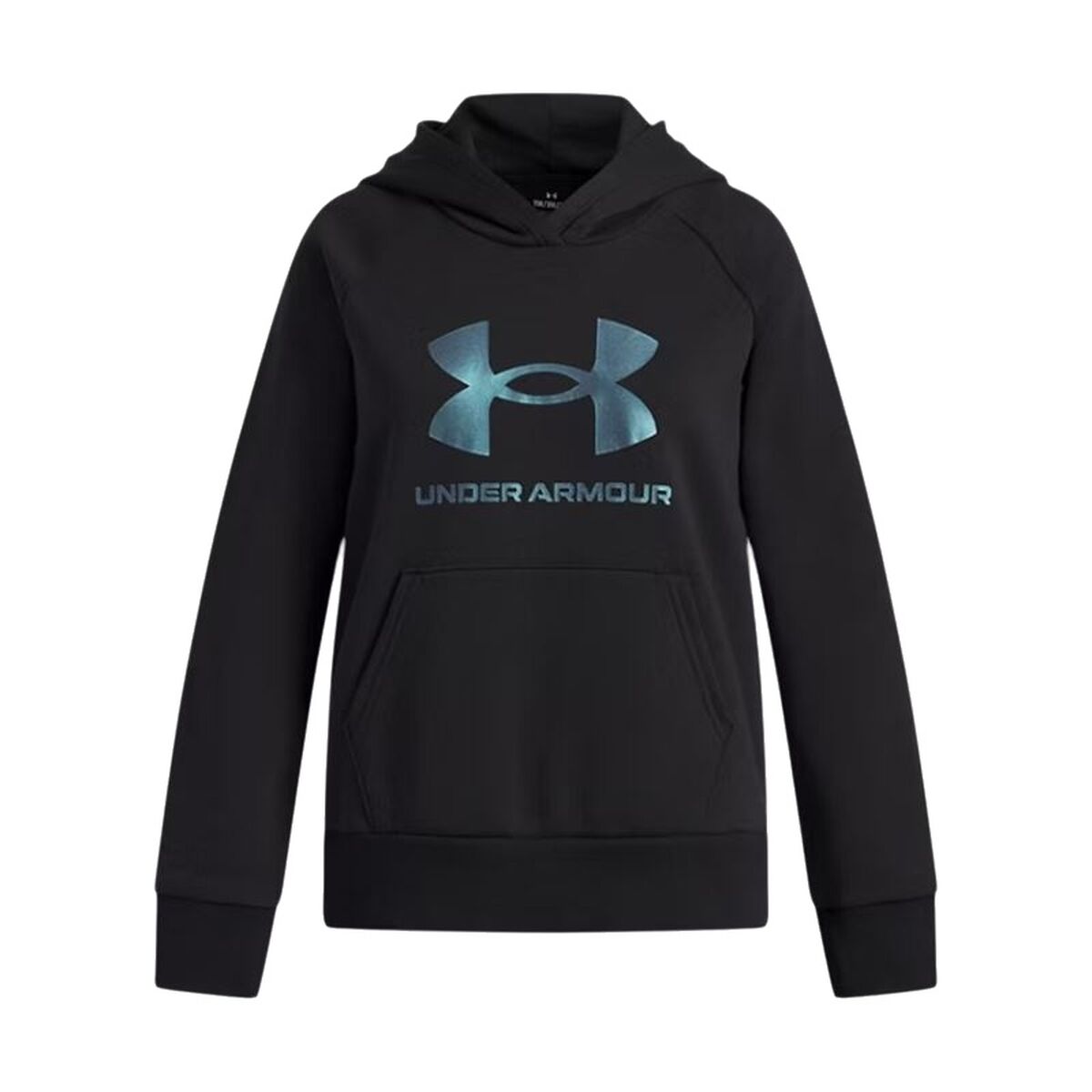 Hooded Sweatshirt for Girls Under Armour Rival Flc Shimmer Hdy Schwarz – Produktbild 1