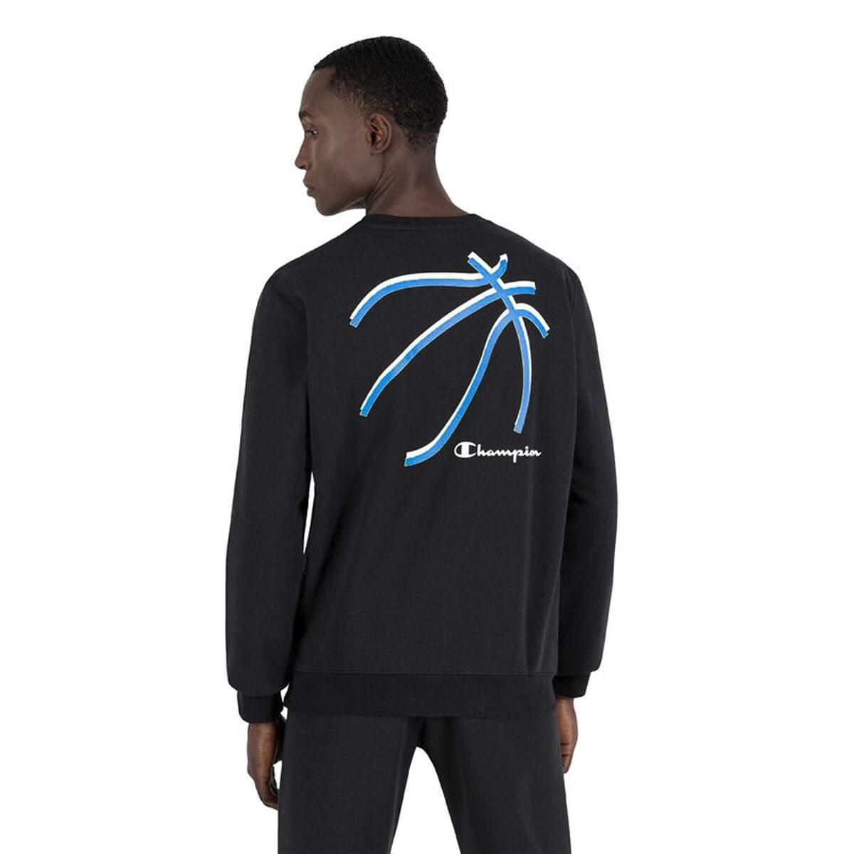 Champion Herren-Sweatshirt without Hood Basket Graphic M Schwarz – Produktansicht 4