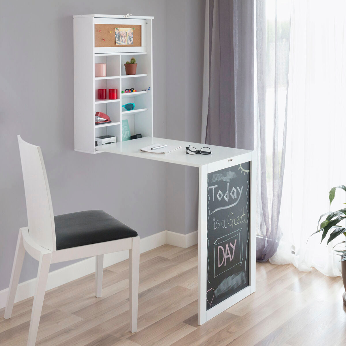InnovaGoods Foldable Wand Desk Woldy – Produktansicht 1