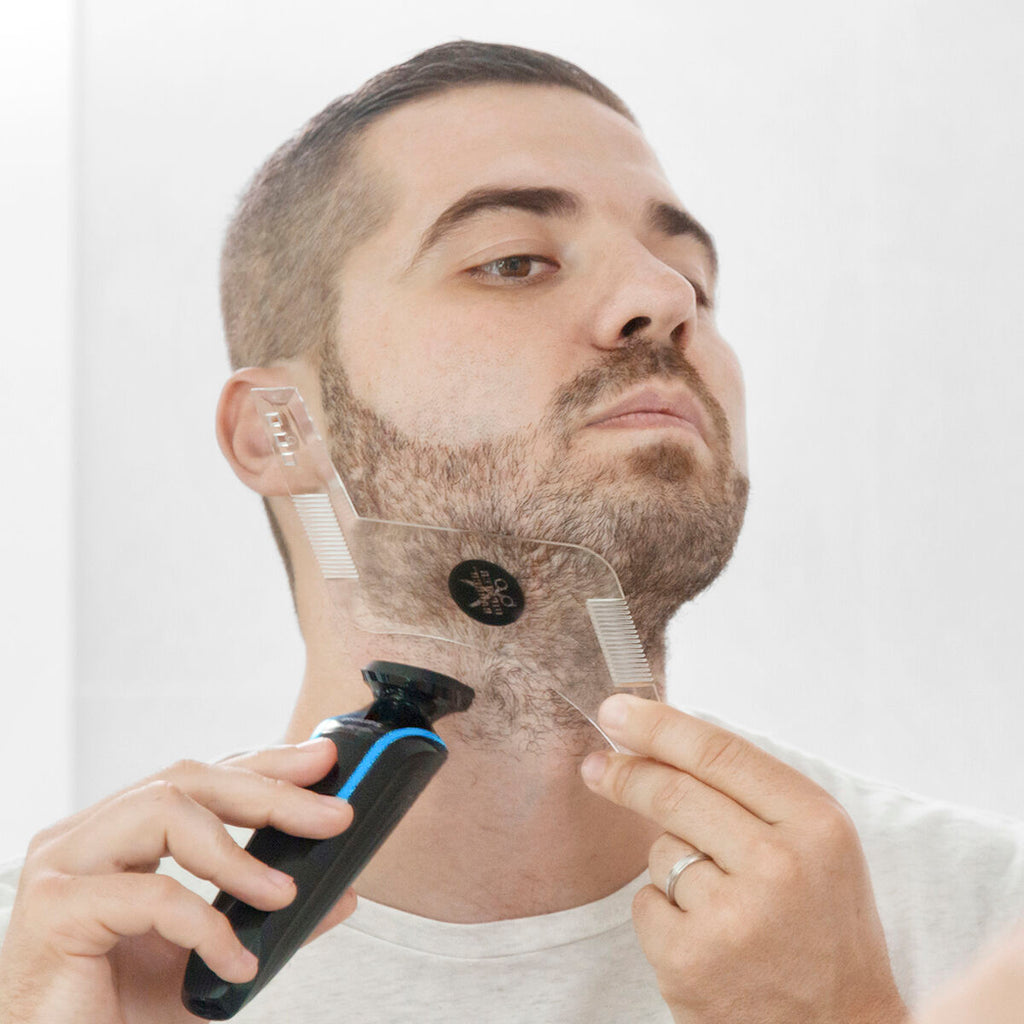 InnovaGoods Hipster Barber Beard Template für Shaving – Produktansicht 3