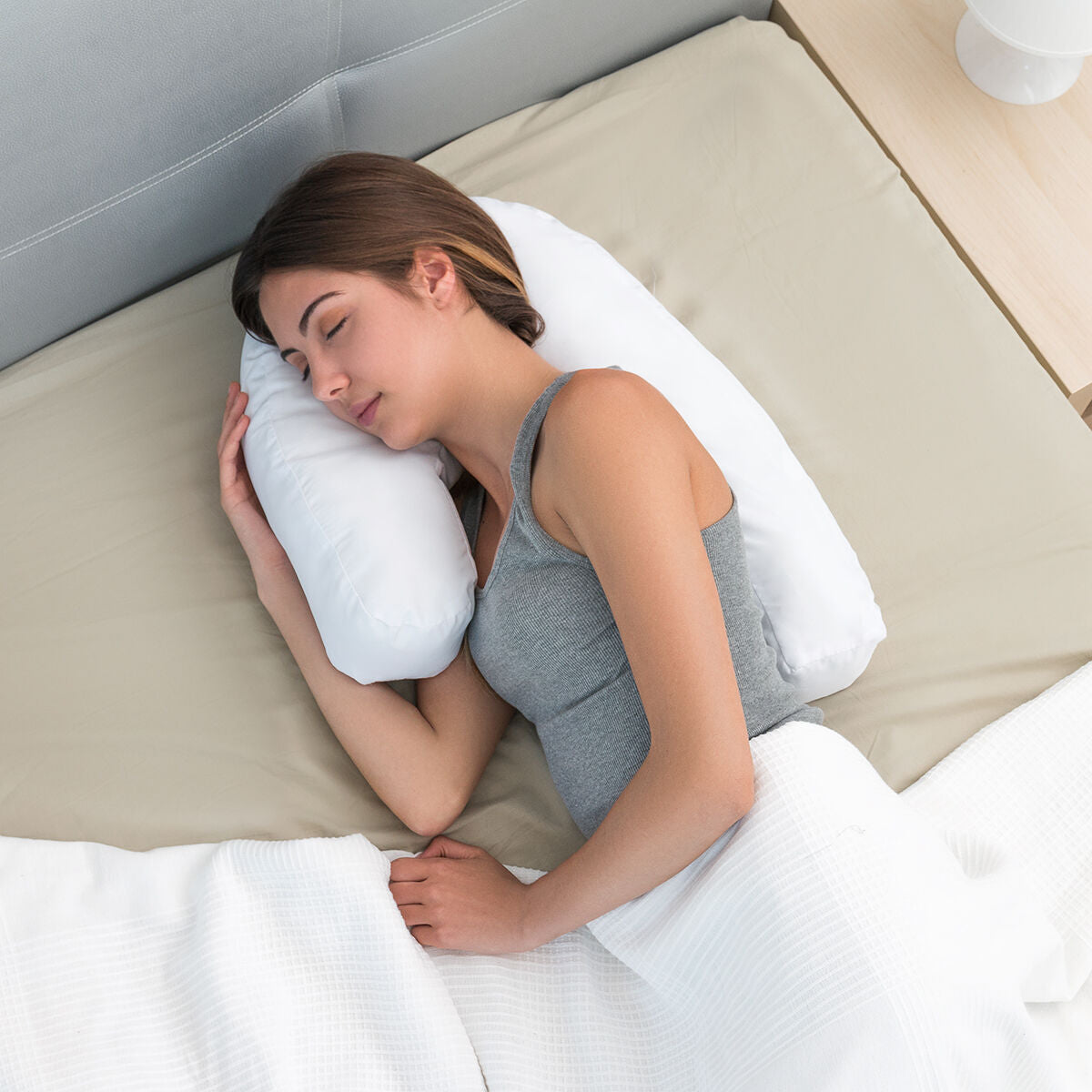 InnovaGoods Ergonomisches U-Kissen für Seitenschläfer Slupill – Produktansicht 3