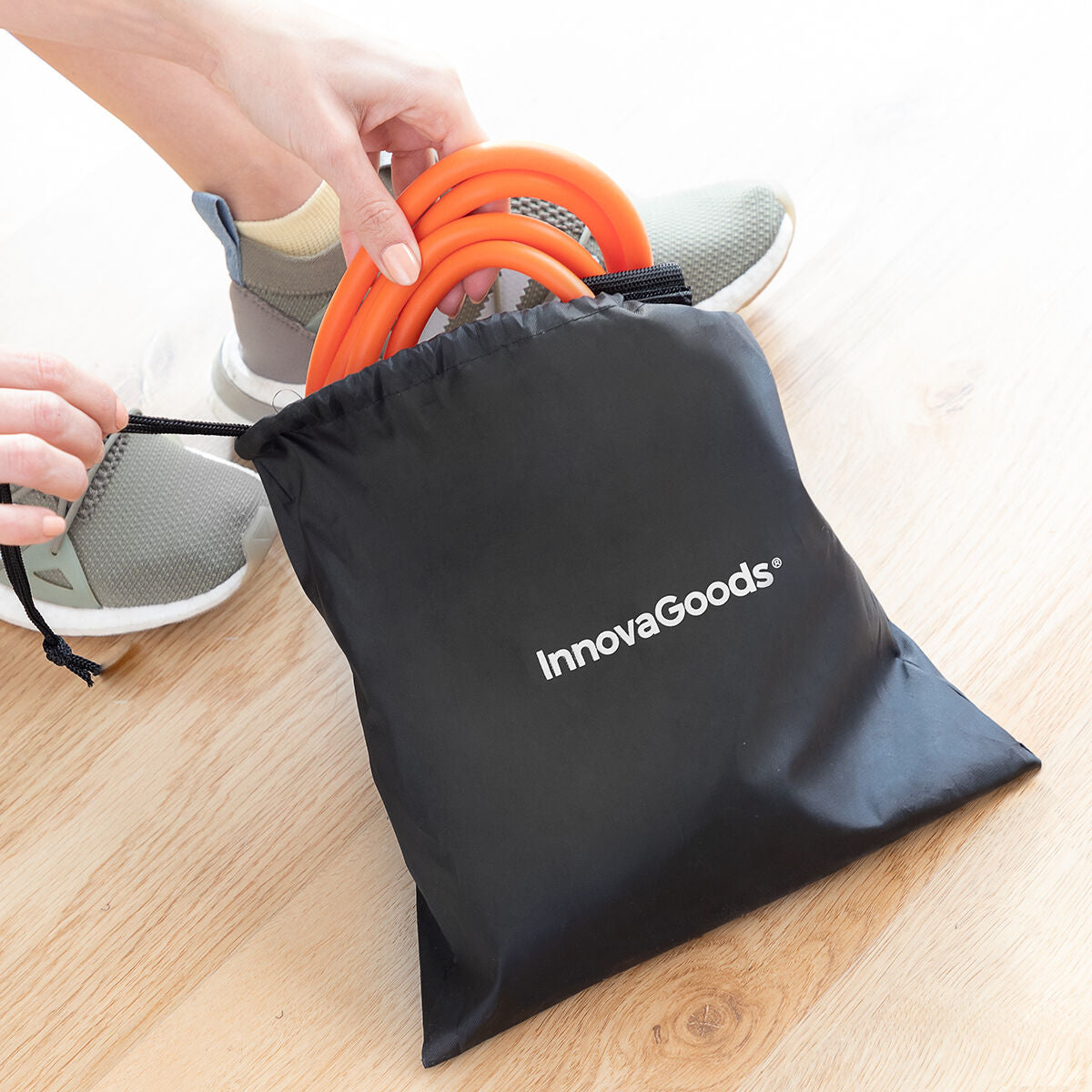 Belt mit Widerstandsbänder für Glutes & Trainingsanleitung Bootrainer InnovaGoods – Produktansicht 6