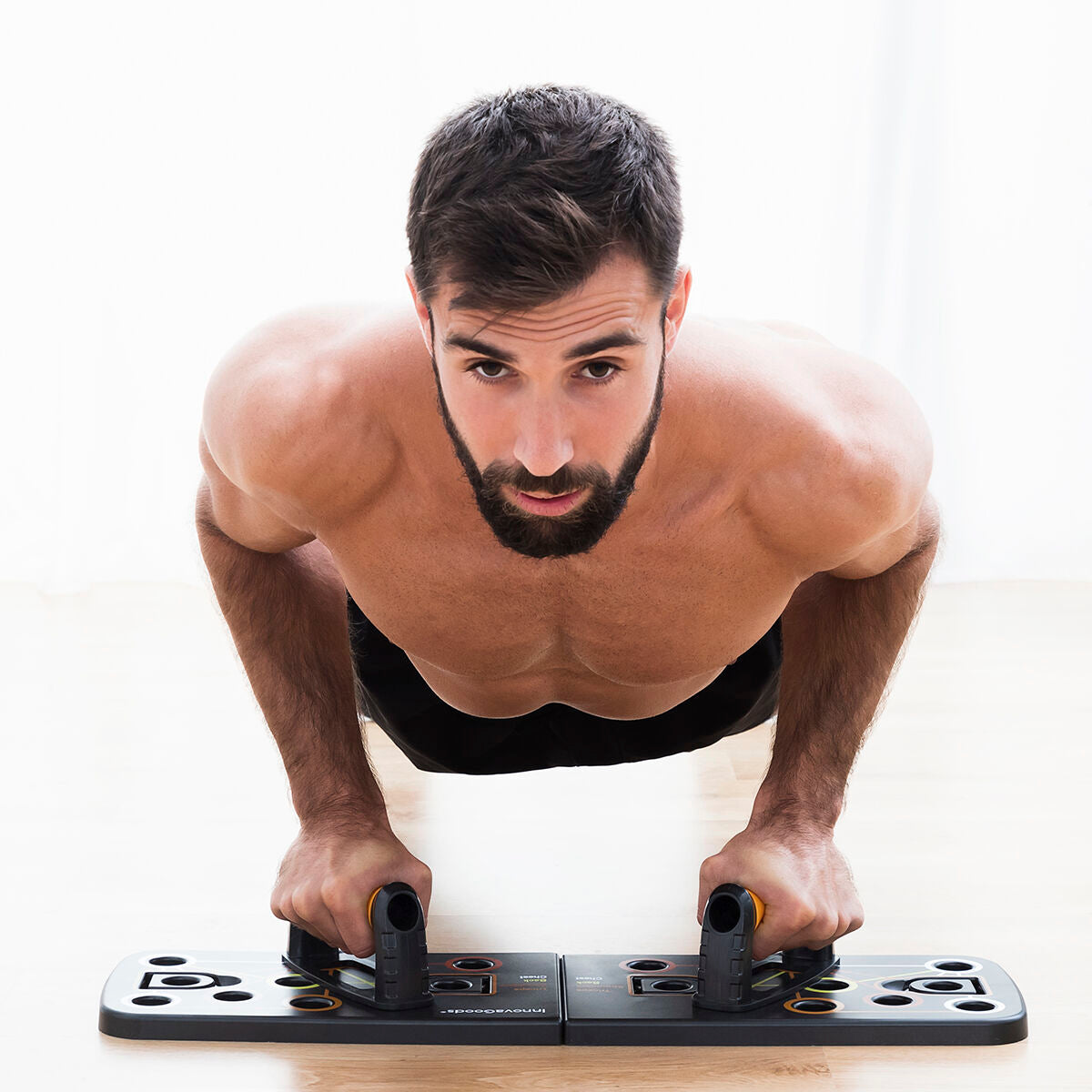 Push-Up Tafel mit Widerstandsbänder & Trainingsanleitung Pulsher InnovaGoods – Produktansicht 3