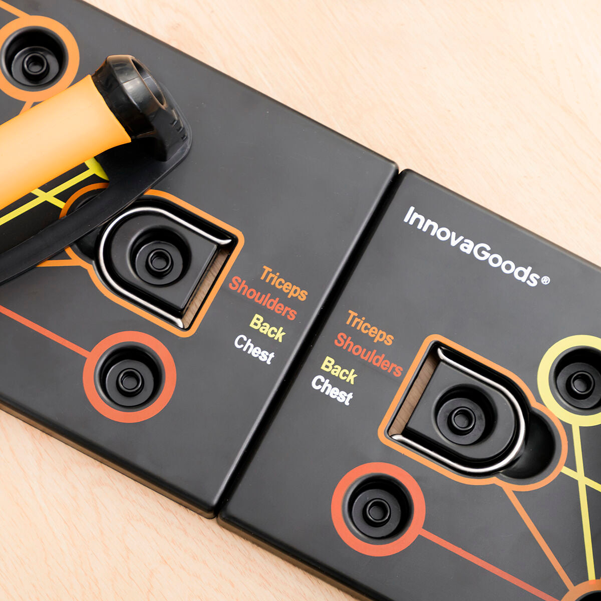 Push-Up Tafel mit Widerstandsbänder & Trainingsanleitung Pulsher InnovaGoods – Produktansicht 8