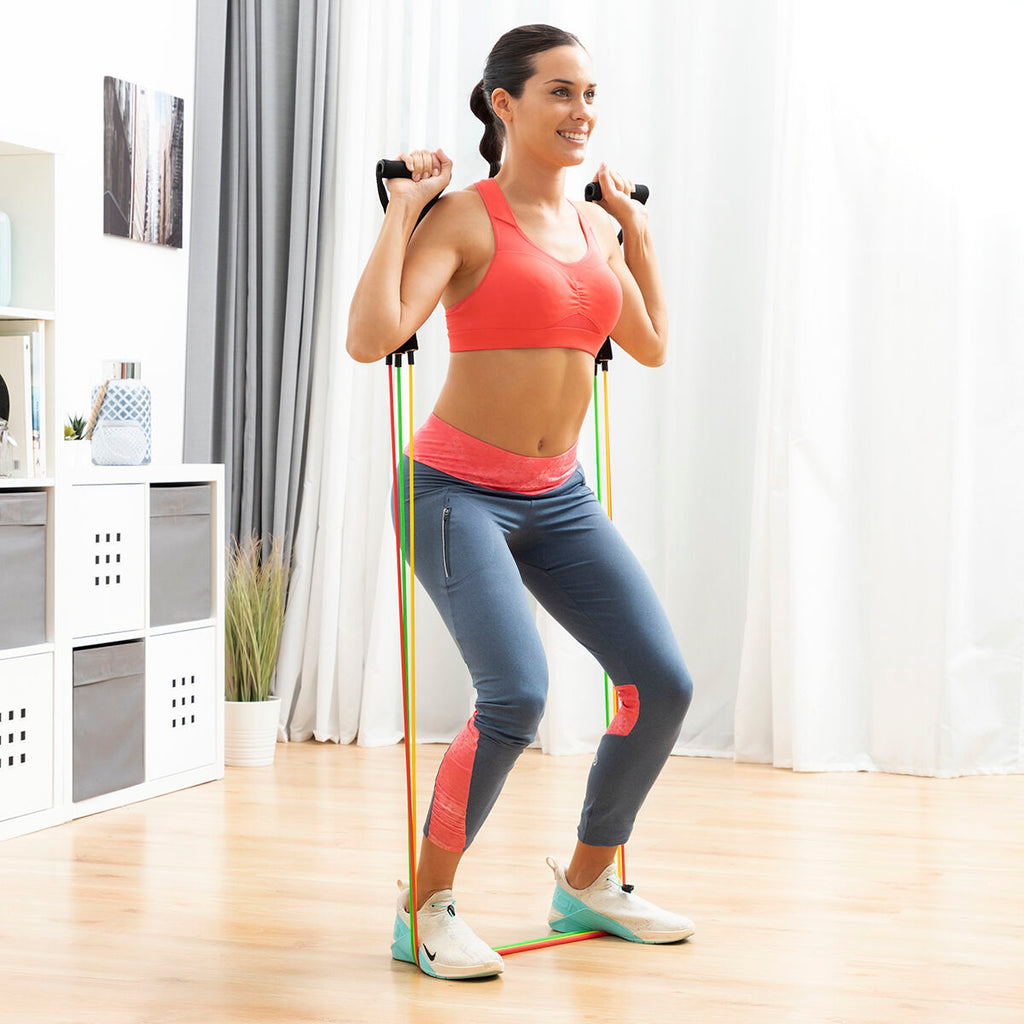 Set aus Widerstandsbänder mit Zubehör & Trainingsanleitung Rebainer InnovaGoods – Produktansicht 4