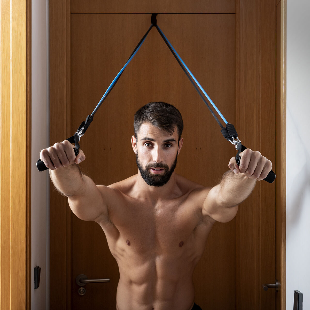 Set aus Widerstandsbänder mit Zubehör & Trainingsanleitung Rebainer InnovaGoods – Produktansicht 5