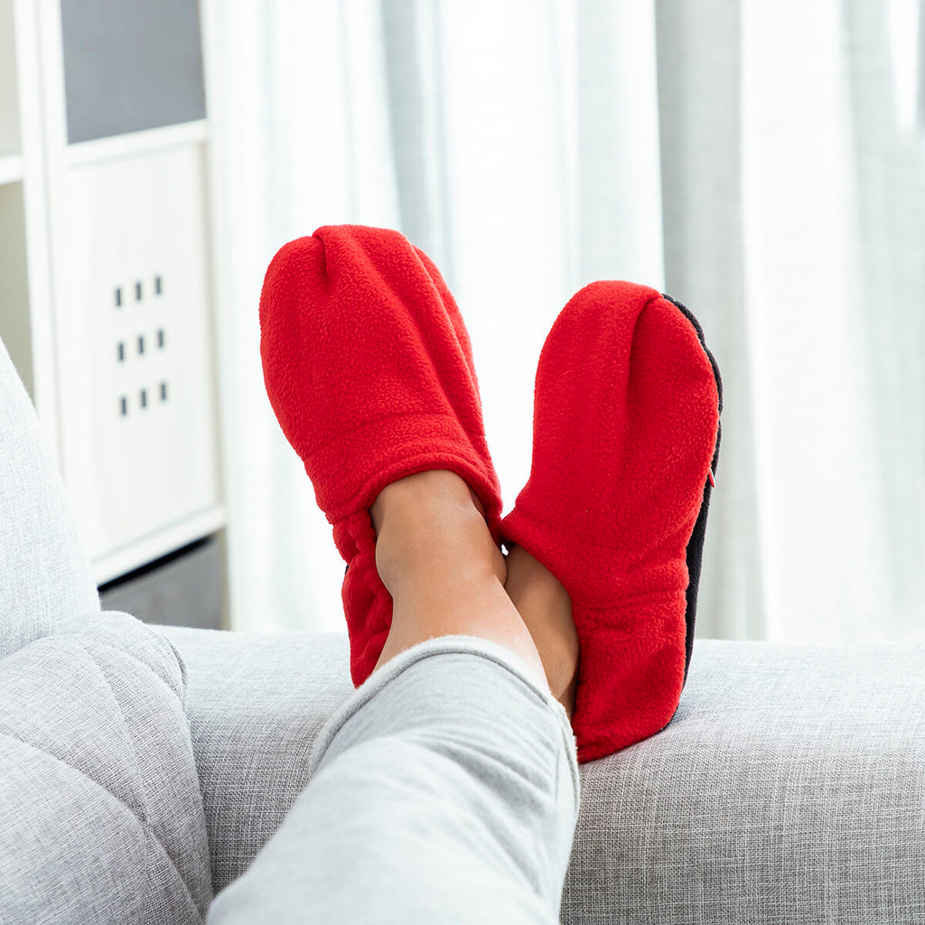 InnovaGoods Microwavable Heated Slippers Rot – Produktansicht 2