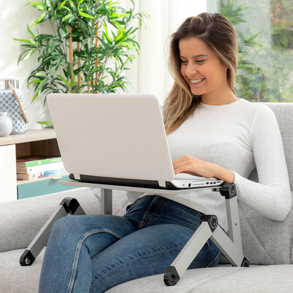 Verstellbar Multi-position Laptop Table Omnible InnovaGoods – Produktbild 1