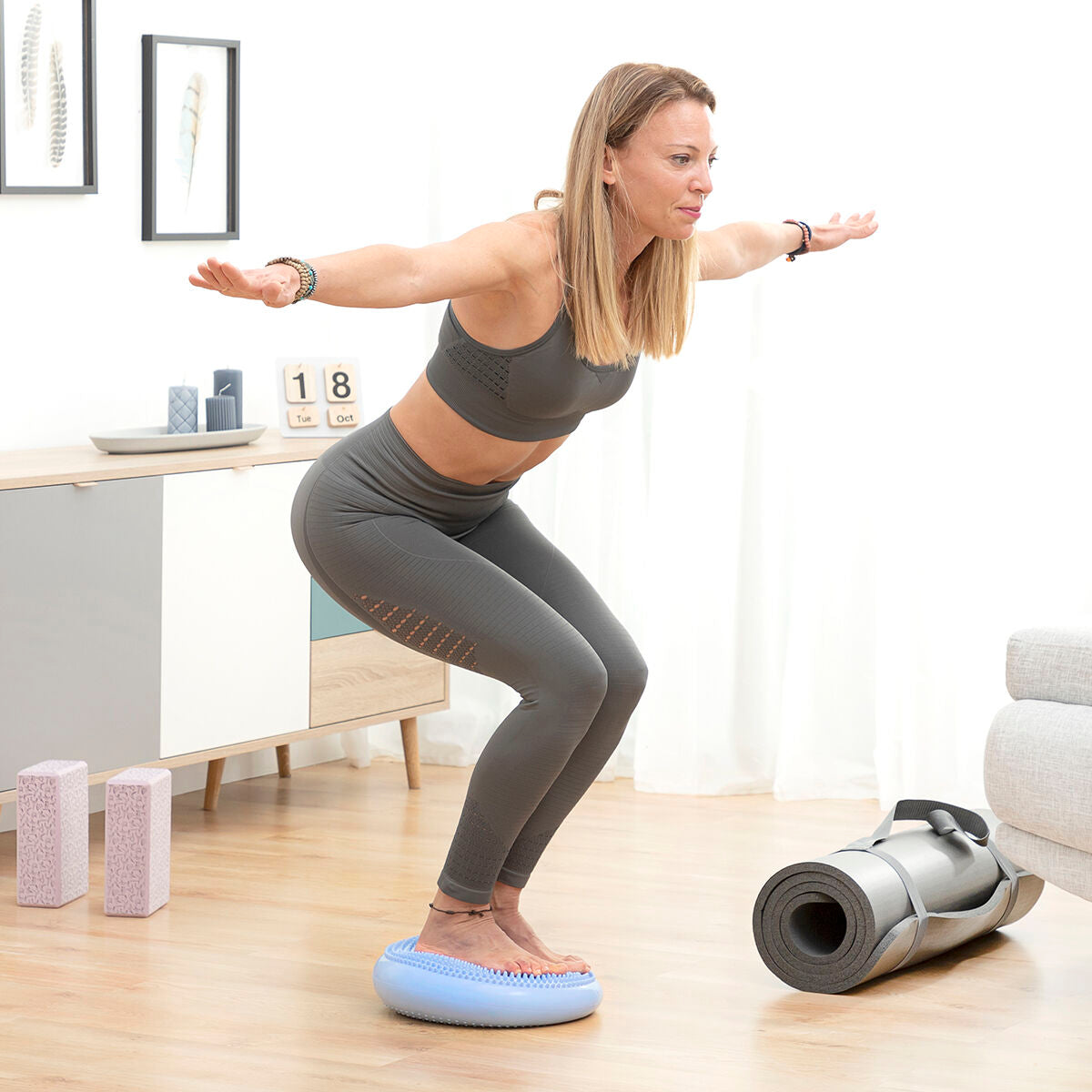 Balance Cushion with Inflation Pump Cushport InnovaGoods – Produktbild 1