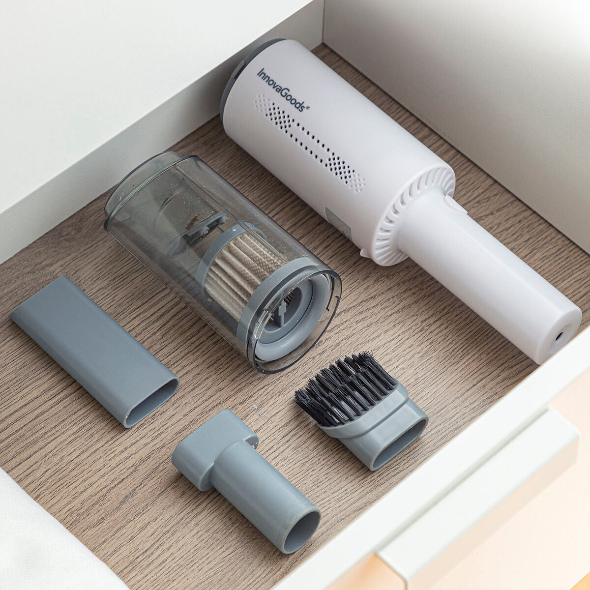 Wiederaufladbarer Handstaubsauger mit 3 Zubehörteilen Hancuum InnovaGoods – Produktansicht 7