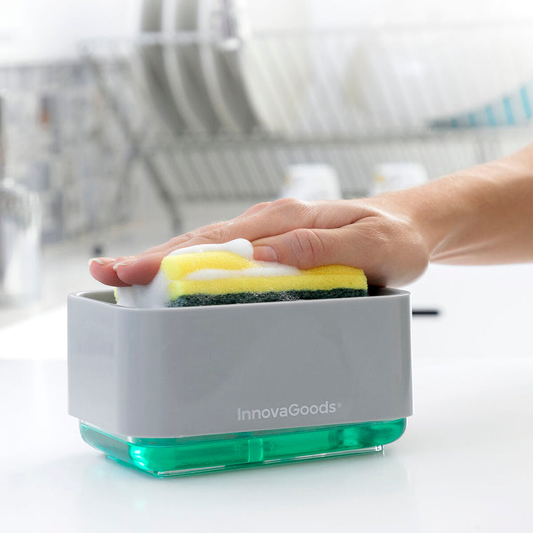 2-in-1 Seifenspender für the Küche Sink Pushoap InnovaGoods
