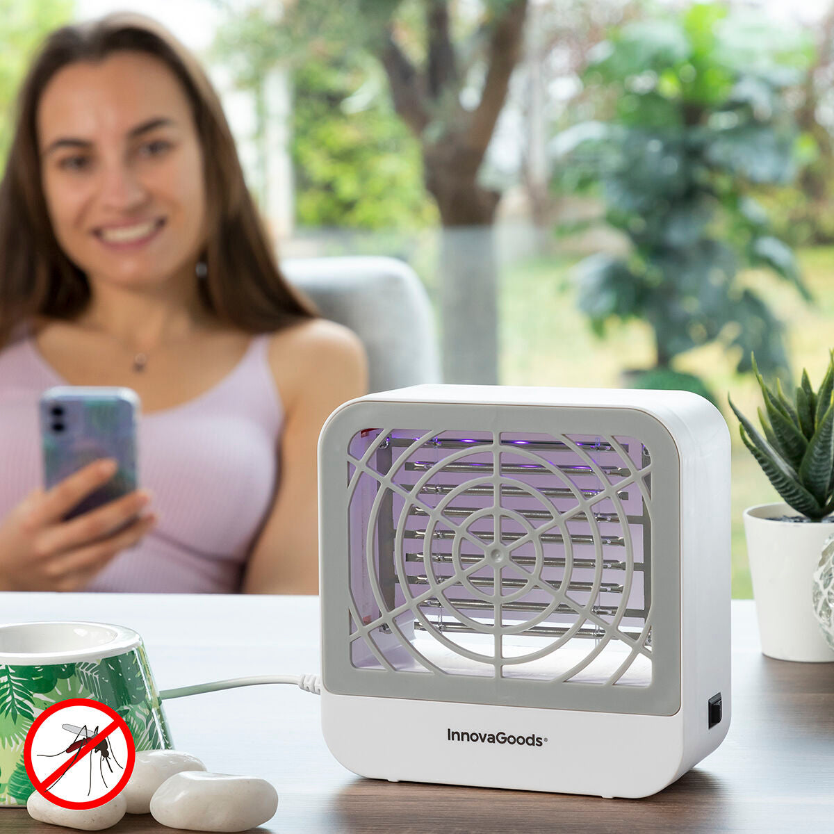 Anti-Mosquito Lamp with Wall Hanger KL Box InnovaGoods – Produktbild 1