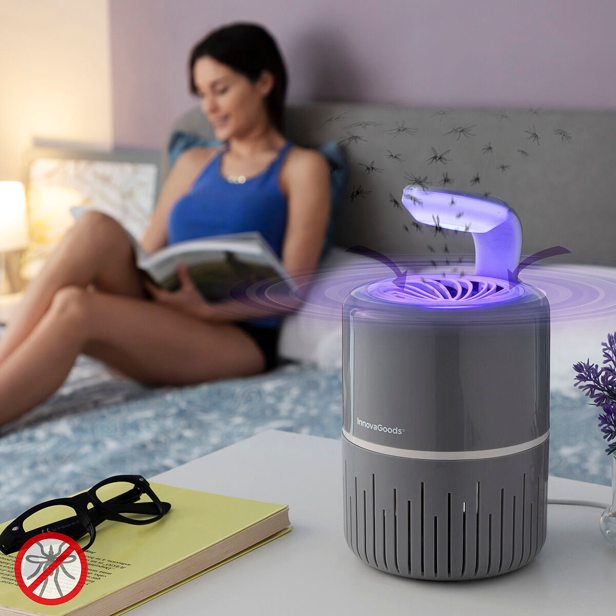 Anti-mosquito Suction Lamp KL Drain InnovaGoods – Produktbild 1