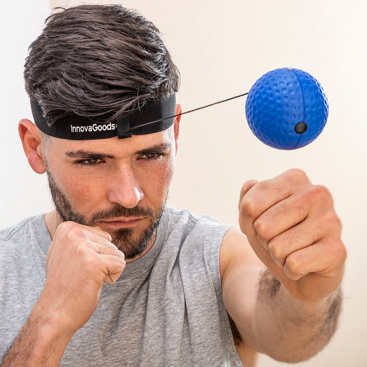 InnovaGoods Trainings- und Reflexball-Set Balxing – Produktansicht 2