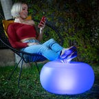 Aufblasbar Seat mit Mehrfarbig LED & Fern Steuerung Pulight InnovaGoods – Produktansicht 1