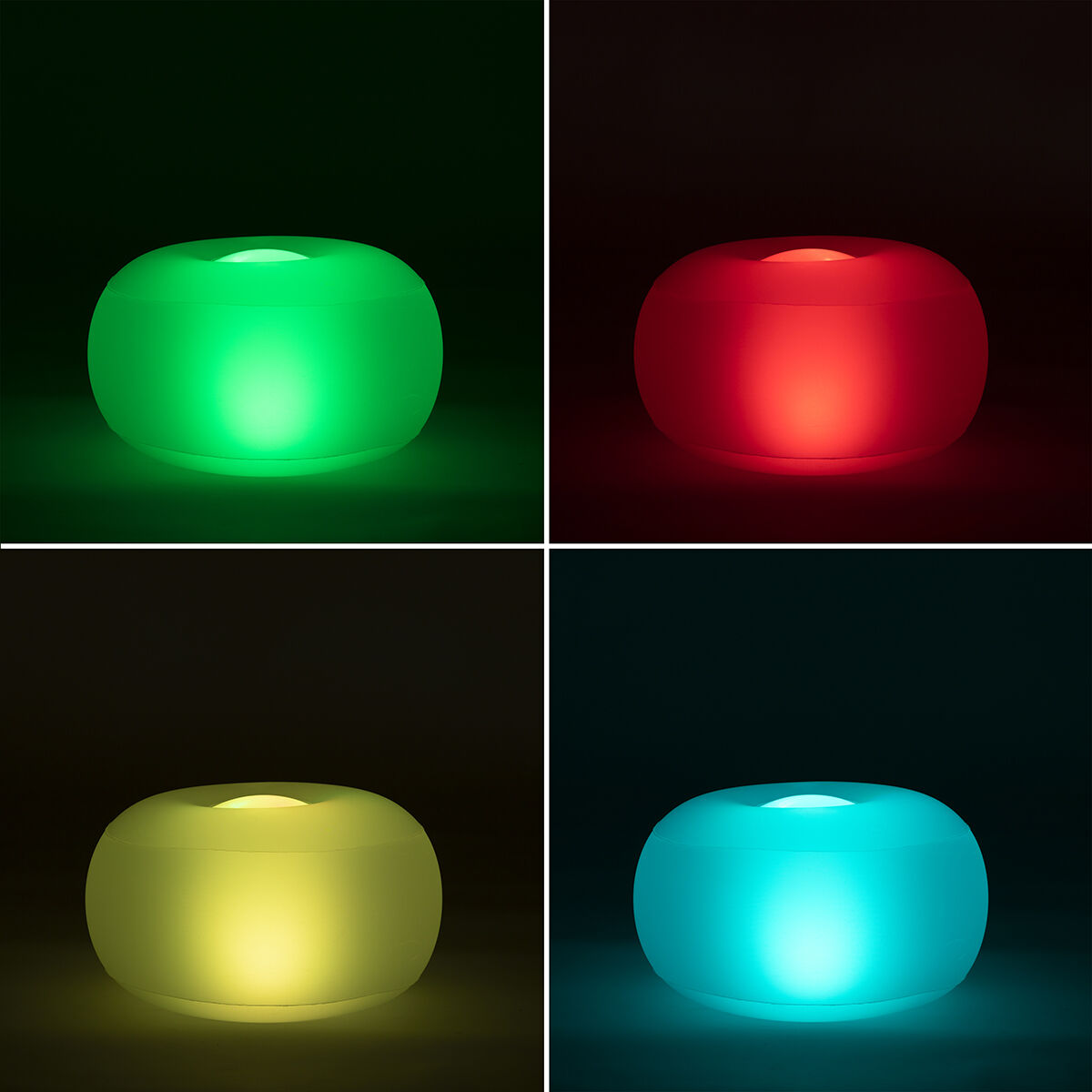 Aufblasbar Seat mit Mehrfarbig LED & Fern Steuerung Pulight InnovaGoods – Produktansicht 6