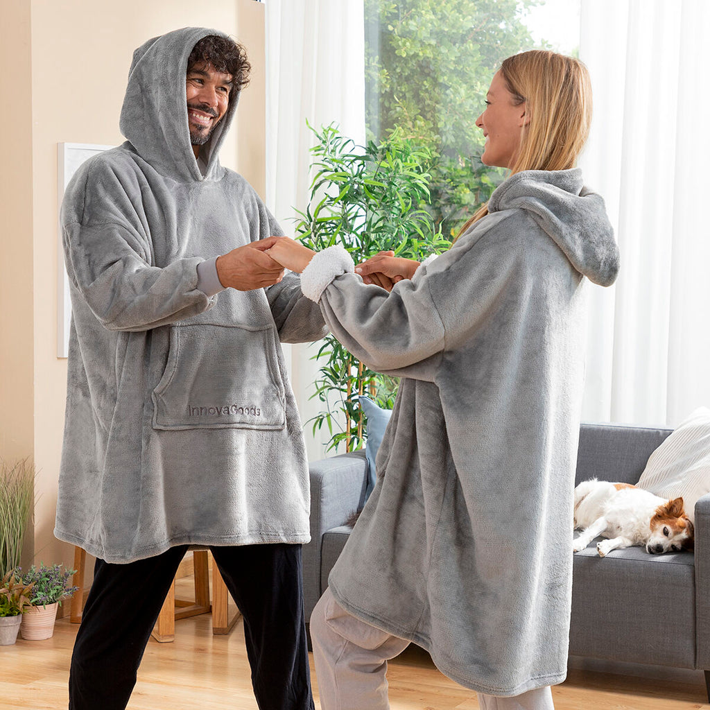 InnovaGoods Oversized Sweatshirt Blanket mit Fleece Lining Swug – Produktansicht 2