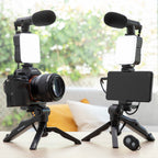Vlogging Kit mit Leicht, Mikrofon & Fern Steuerung Plodni InnovaGoods – Produktansicht 4