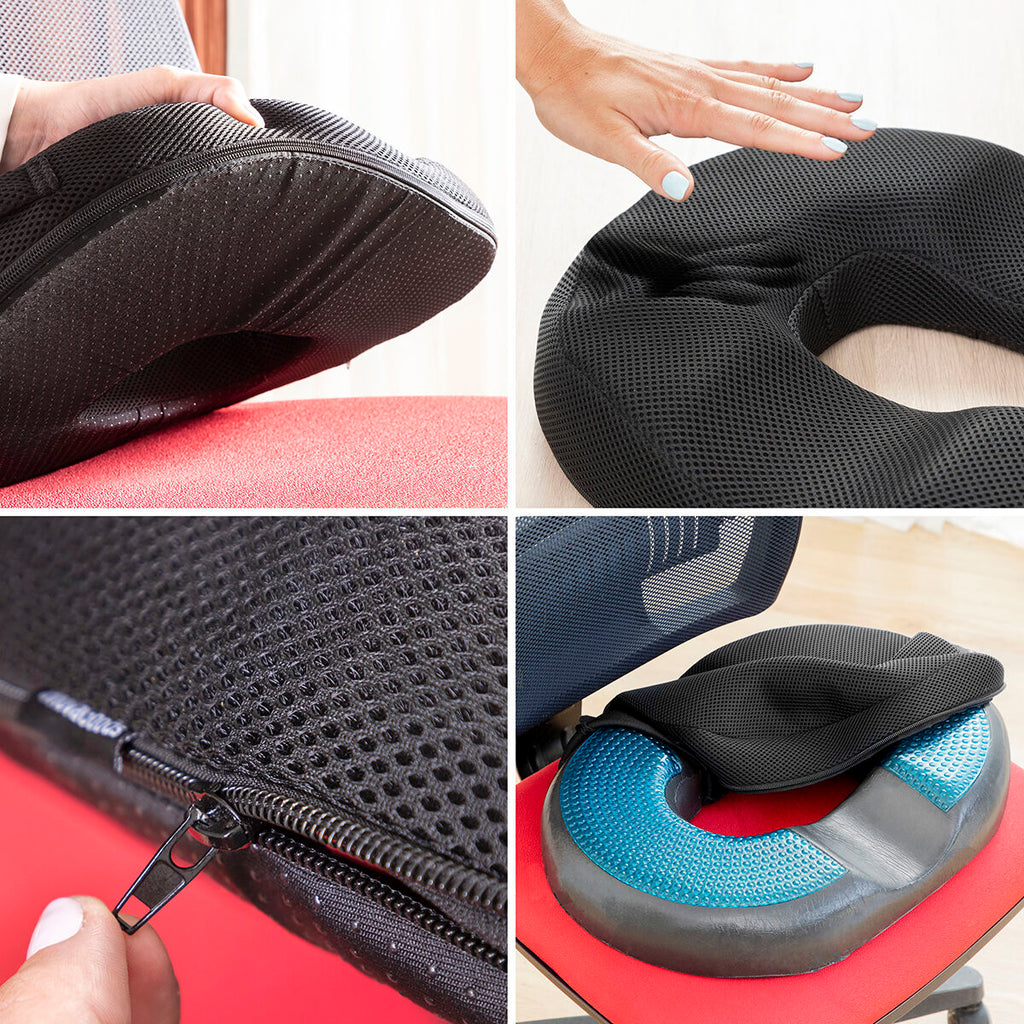 Gel & Bamboo Charcoal Kissen mit Removable Abdeckung Charnut InnovaGoods – Produktansicht 4