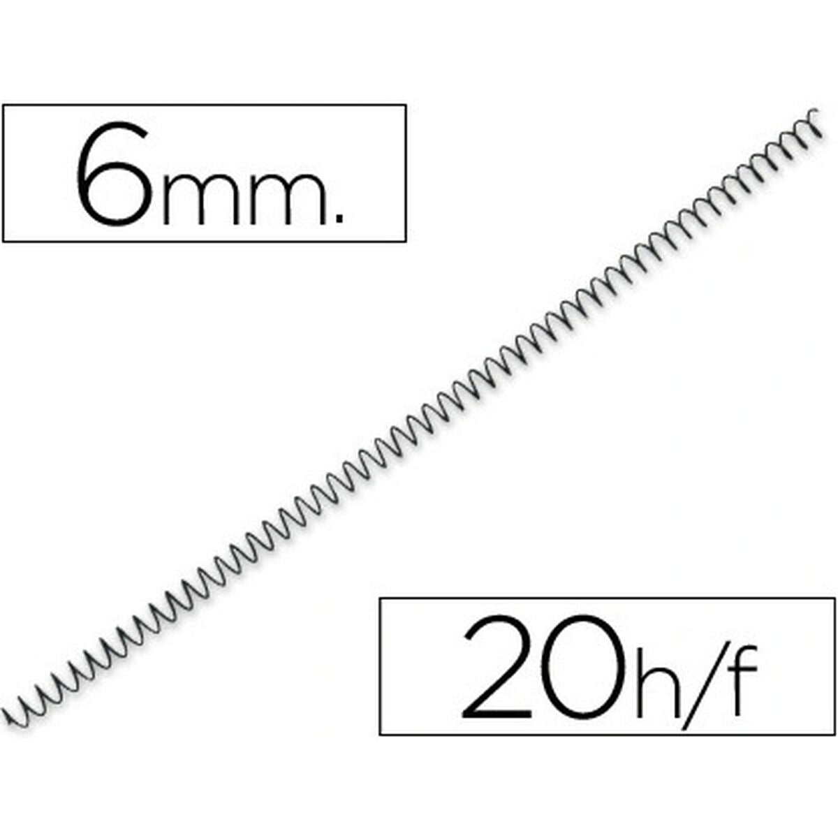 Q-Connect Binding Spirals Yosan Schwarz – Produktansicht 1