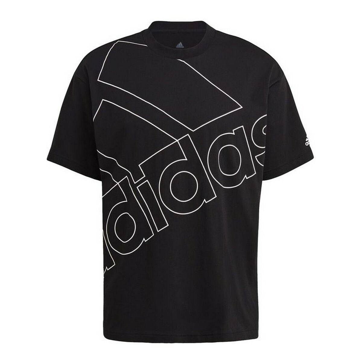 Adidas Giant Logo Unisex T-Shirt - Black - BYAG.Unisex T-ShirtBigbuyBYAG.S6433189Adidas Giant Logo Unisex T-Shirt - BlackL